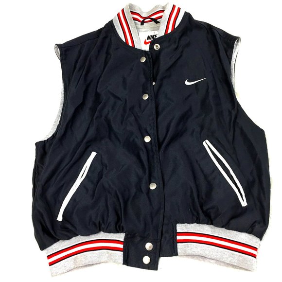 Nike Sleeveless Sweatshirt Vest Snap Close Back to School Size L (12-14)